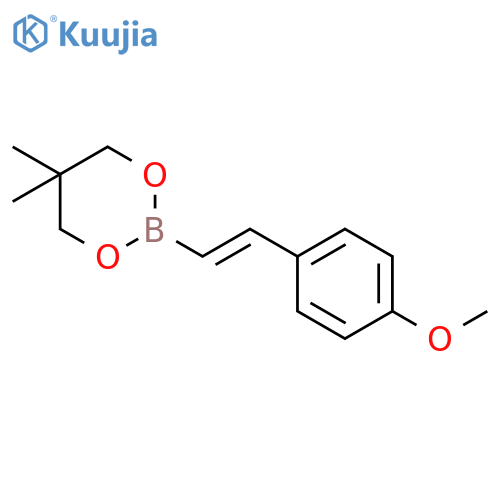 1,3,2-Dioxaborinane, 2-[2-(4-methoxyphenyl)ethenyl]-5,5-dimethyl- structure