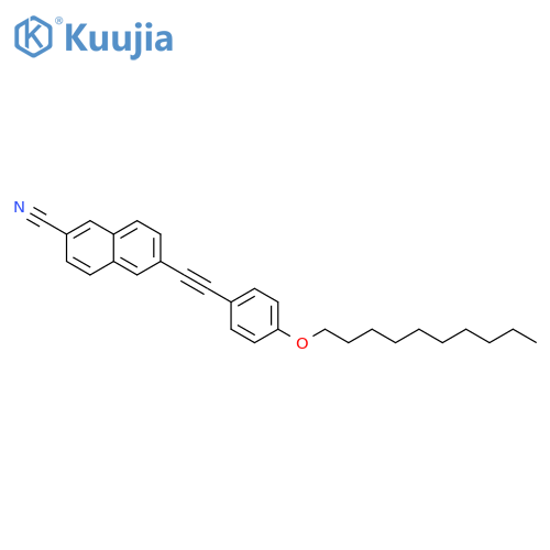 6-{[4-(Decyloxy)phenyl]ethynyl}naphthalene-2-carbonitrile structure