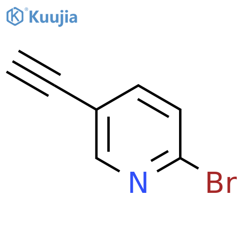2-Bromo-5-ethynylpyridine structure
