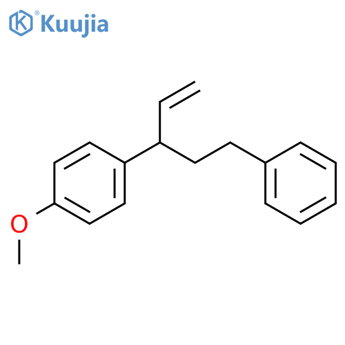 BENZENE, 1-METHOXY-4-[1-(2-PHENYLETHYL)-2-PROPENYL]- structure