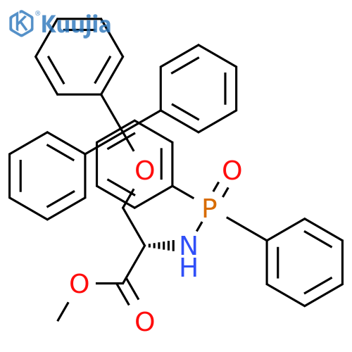 L-SERINE, N-(DIPHENYLPHOSPHINYL)-O-(TRIPHENYLMETHYL)-, METHYL ESTER structure