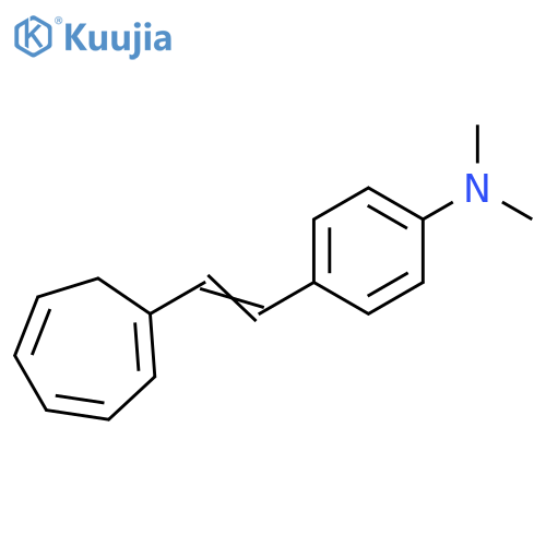 Benzenamine, 4-[2-(1,3,5-cycloheptatrien-1-yl)ethenyl]-N,N-dimethyl- structure