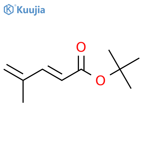 2,4-Pentadienoic acid, 4-methyl-, 1,1-dimethylethyl ester, (2E)- structure