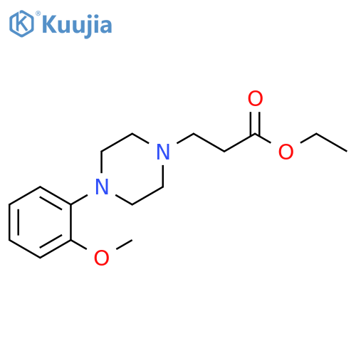 1-Piperazinepropanoic acid, 4-(2-methoxyphenyl)-, ethyl ester structure