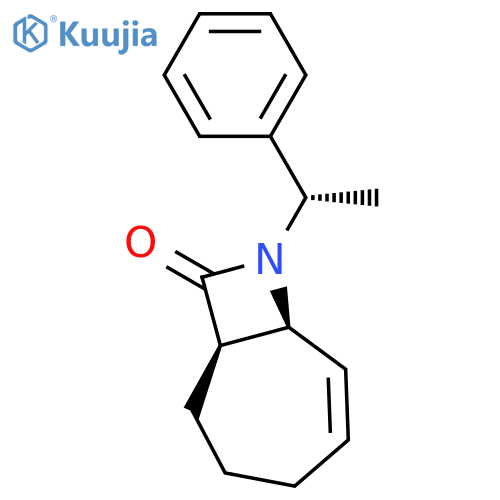 8-Azabicyclo[5.2.0]non-5-en-9-one, 8-[(1S)-1-phenylethyl]-, (1R,7S)- structure