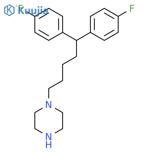 PIPERAZINE, 1-[5,5-BIS(4-FLUOROPHENYL)PENTYL]- structure