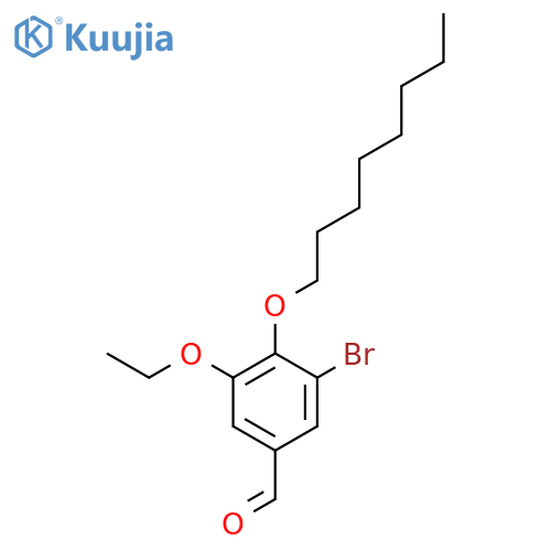 Benzaldehyde, 3-bromo-5-ethoxy-4-(octyloxy)- structure
