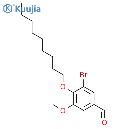 BENZALDEHYDE, 3-BROMO-5-METHOXY-4-(NONYLOXY)- structure