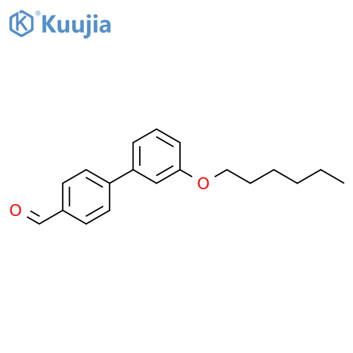 [1,1'-BIPHENYL]-4-CARBOXALDEHYDE, 3'-(HEXYLOXY)- structure