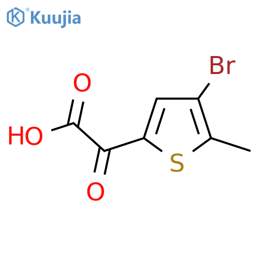 2-(4-bromo-5-methylthiophen-2-yl)-2-oxoacetic acid structure