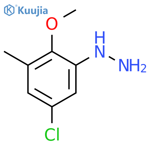 HYDRAZINE, (5-CHLORO-2-METHOXY-3-METHYLPHENYL)- structure