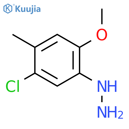 Hydrazine, (5-chloro-2-methoxy-4-methylphenyl)- structure
