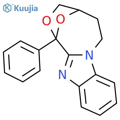 1,4-Epoxy-1H-[1,4]oxazocino[4,3-a]benzimidazole,3,4,5,6-tetrahydro-1-phenyl- structure