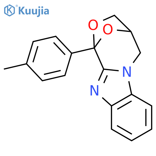 1-(4-methylphenyl)-4,5-dihydro-1H,3H-1,4-epoxy[1,4]oxazepino[4,3-a]benzimidazole structure