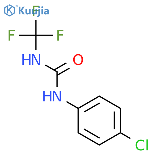 Urea, N-(4-chlorophenyl)-N'-(trifluoromethyl)- structure