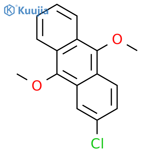 Anthracene, 2-chloro-9,10-dimethoxy- structure
