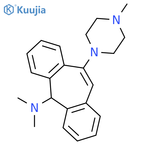 N,N-dimethyl-10-(4-methylpiperazin-1-yl)-5H-dibenzo[a,d][7]annulen-5-amine structure