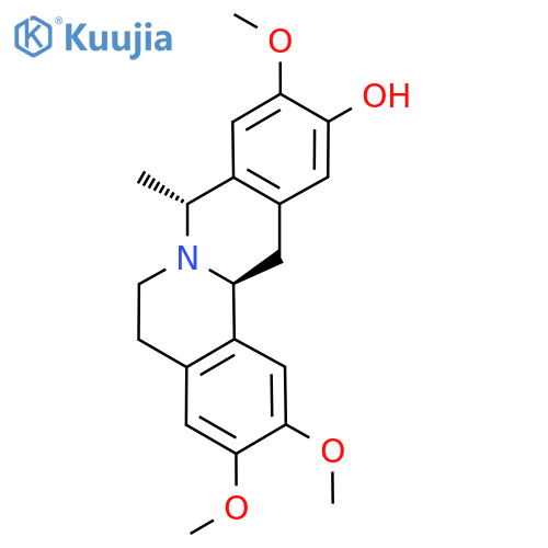 [8R,(-)]-5,8,13,13aα-Tetrahydro-2,3,10-trimethoxy-8α-methyl-6H-dibenzo[a,g]quinolizine-11-ol structure