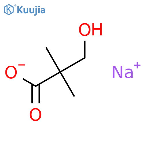 Propanoic acid,3-hydroxy-2,2-dimethyl-, sodium salt (1:1) structure