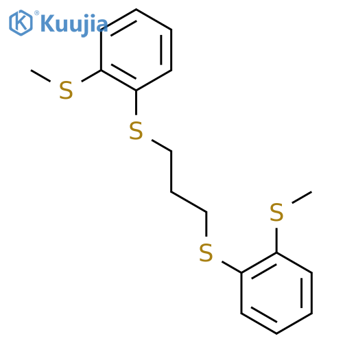 Benzene, 1,1'-[1,3-propanediylbis(thio)]bis[2-(methylthio)- structure