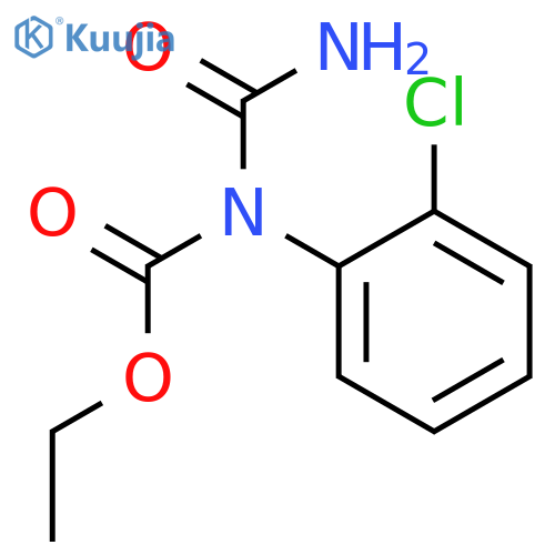 Carbamic acid,(aminocarbonyl)(2-chlorophenyl)-, ethyl ester (9CI) structure