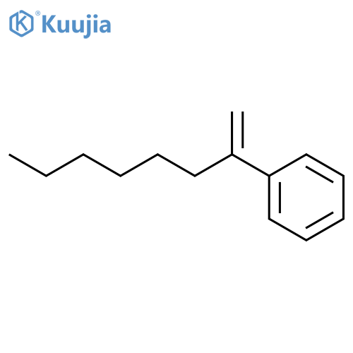 Benzene, (1-methyleneheptyl)- structure