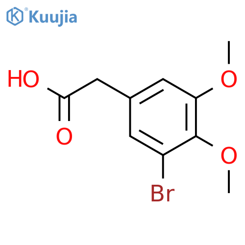 2-(3-bromo-4,5-dimethoxyphenyl)acetic acid structure