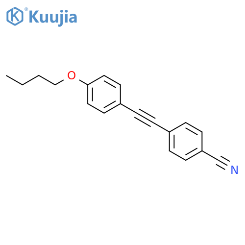 4-[(4-Butoxyphenyl)ethynyl]benzonitrile structure