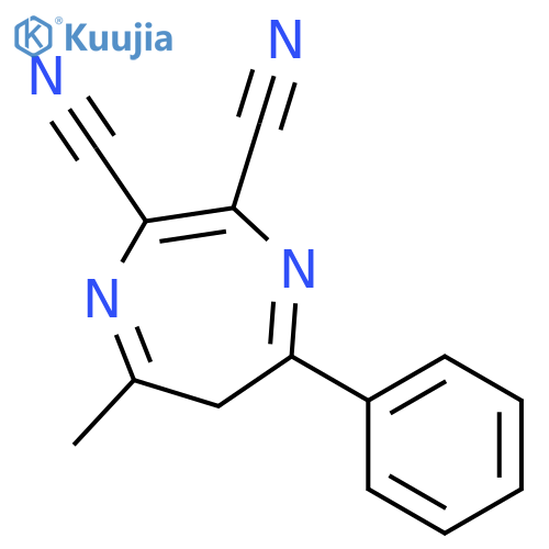 6H-1,4-Diazepine-2,3-dicarbonitrile,5-methyl-7-phenyl- structure