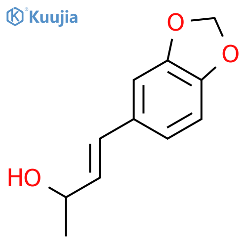 (3E)-4-(1,3-benzodioxol-5-yl)but-3-en-2-ol structure