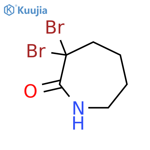 3,3-dibromoazepan-2-one structure
