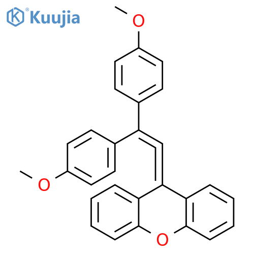 9H-Xanthene, 9-[bis(4-methoxyphenyl)ethenylidene]- structure