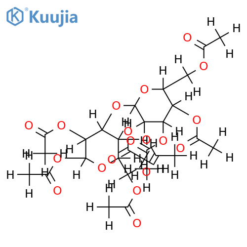 Octa-Ac-alpha-Pyranose-3-O-alpha-D-Galactopyranosyl-D-galactose structure