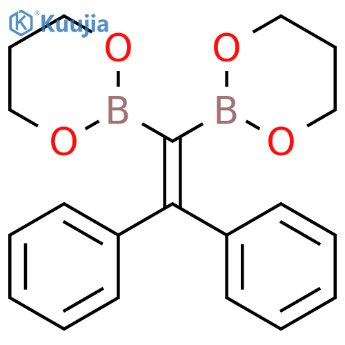 1,3,2-Dioxaborinane, 2,2'-(diphenylethenylidene)bis- structure