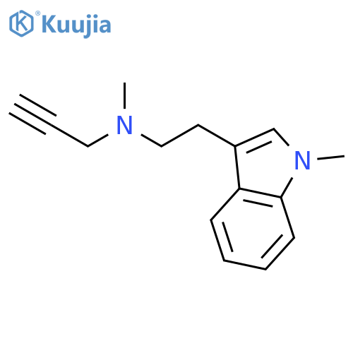 1H-Indole-3-ethanamine, N,1-dimethyl-N-2-propynyl- structure