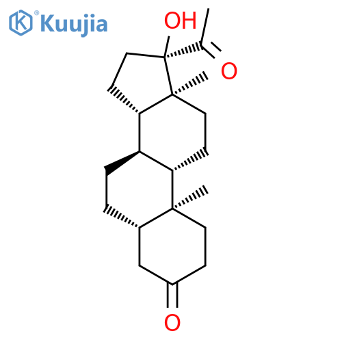 5α-Pregnan-17α-ol-3,20-dione structure