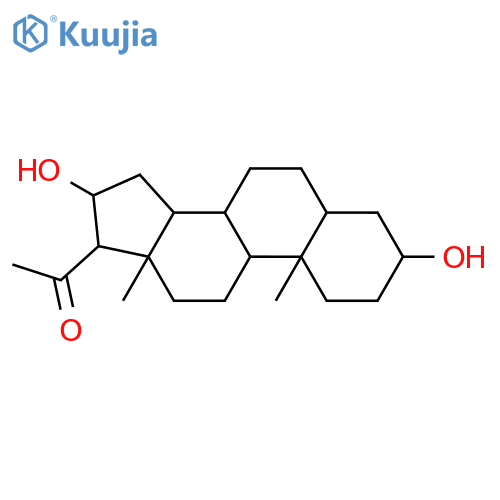(3β,5α,16α)-3,16-Dihydroxypregnan-20-one structure