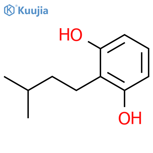 1,3-Benzenediol, 2-(3-methylbutyl)- structure