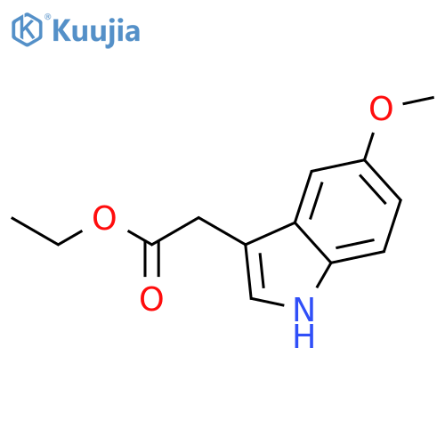 1H-Indole-3-acetic acid, 5-methoxy-, ethyl ester structure