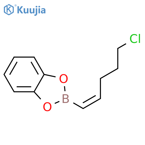 1,3,2-Benzodioxaborole, 2-[(1Z)-5-chloro-1-pentenyl]- structure