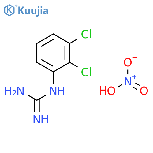 Guanidine, (2,3-dichlorophenyl)-, mononitrate structure