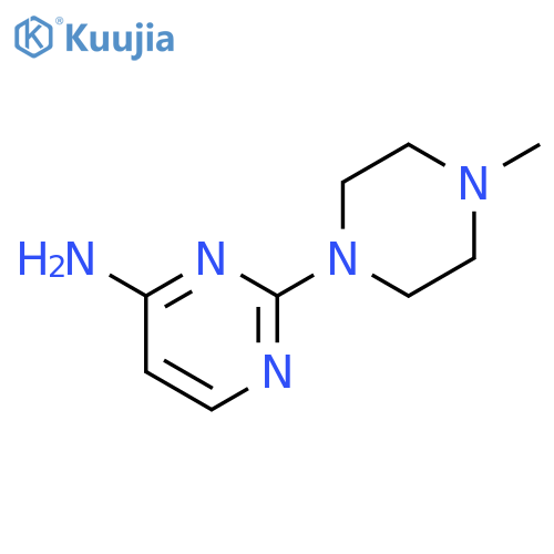 2-(4-methyl-1-piperazinyl)-4-pyrimidinamine structure