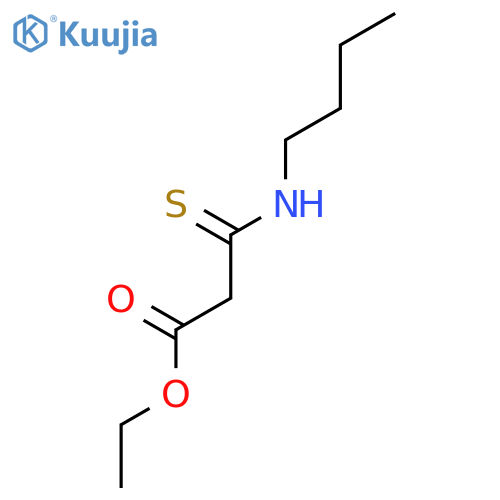 Propanoic acid, 3-(butylamino)-3-thioxo-, ethyl ester structure