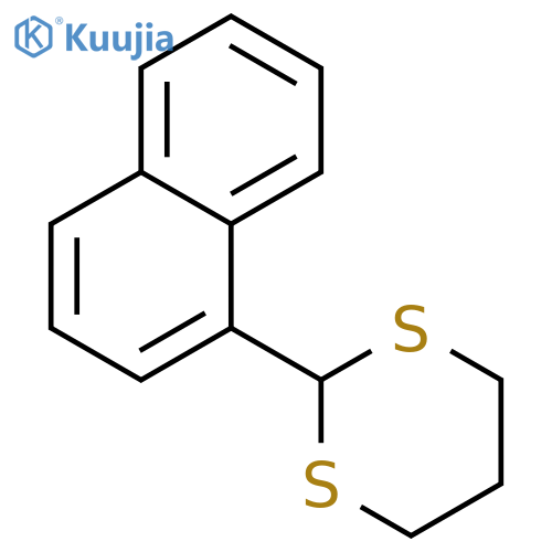 1,3-Dithiane, 2-(1-naphthalenyl)- structure