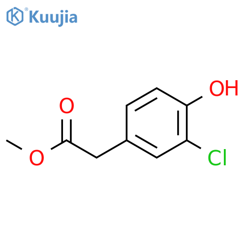 Methyl 3-chloro-4-hydroxyphenylacetate structure