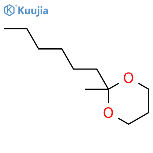 1,3-Dioxane, 2-hexyl-2-methyl- structure
