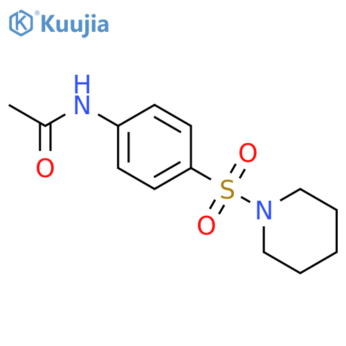 Acetamide,N-[4-(1-piperidinylsulfonyl)phenyl]- structure