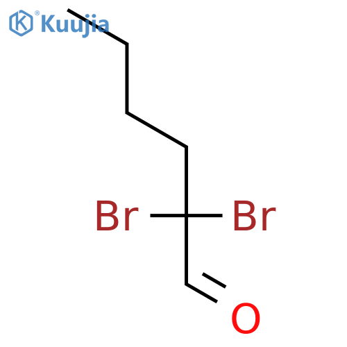 Hexanal, 2,2-dibromo- structure