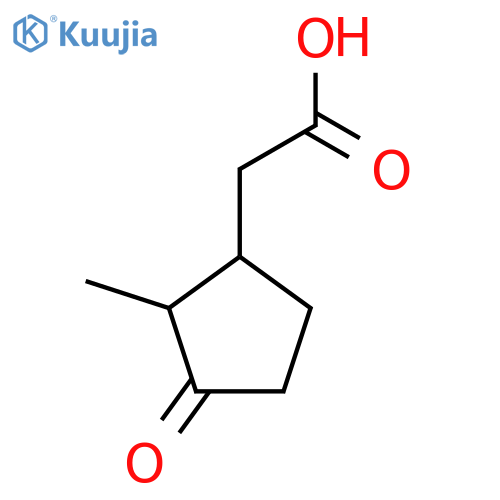 2-(2-Methyl-3-oxocyclopentyl)acetic acid structure