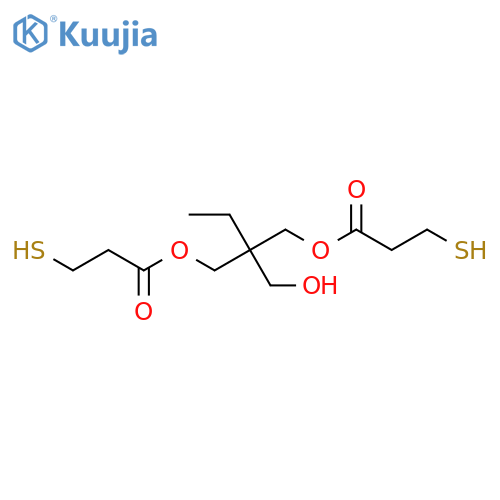 Propanoic acid, 3-mercapto-, 2-ethyl-2-(hydroxymethyl)-1,3-propanediyl ester (9CI) structure